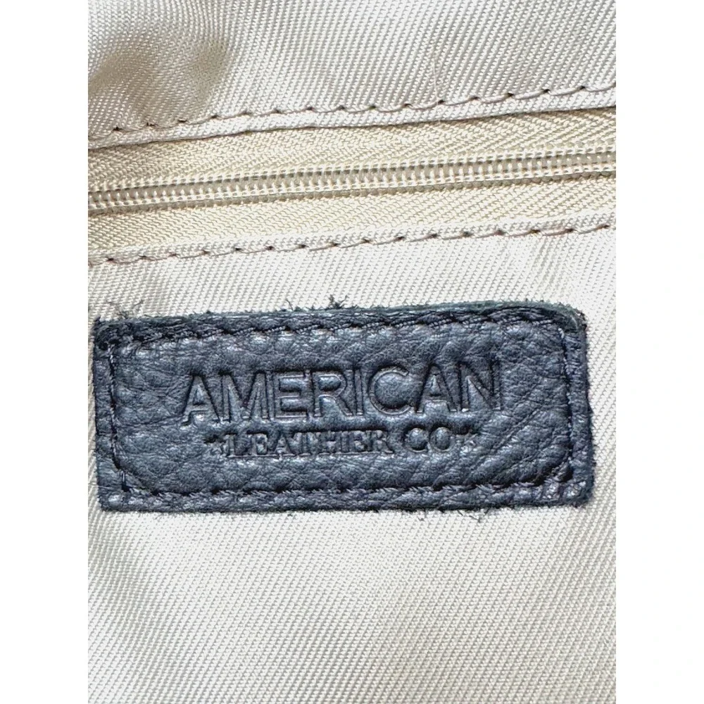 American Leather Co Liberty Black Leather Backpack Bag Purse Classic